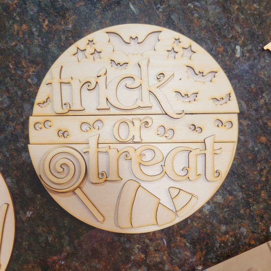 Trick or Treat Round- DIY Blank