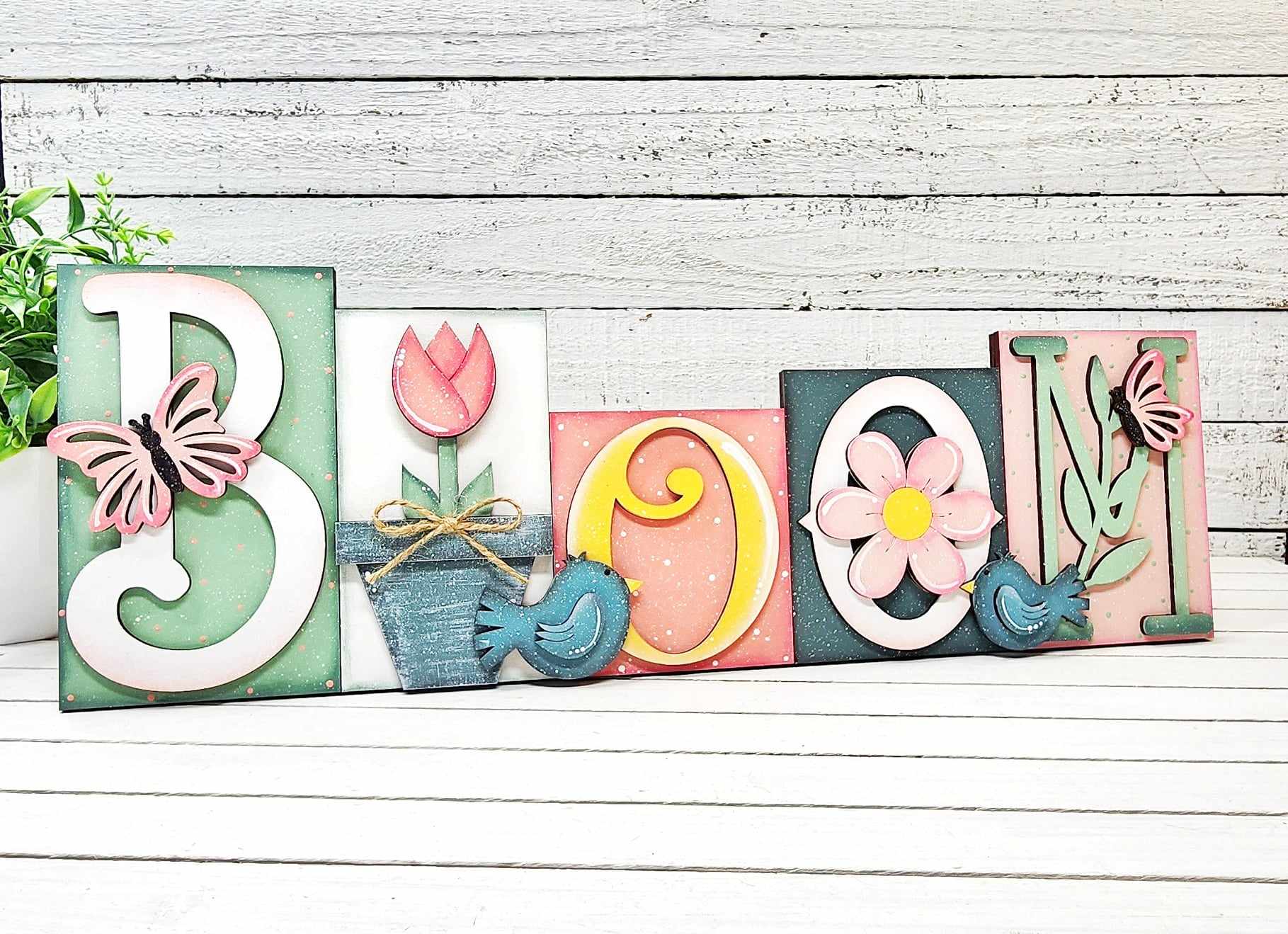 Bloom Word Block- DIY Blank