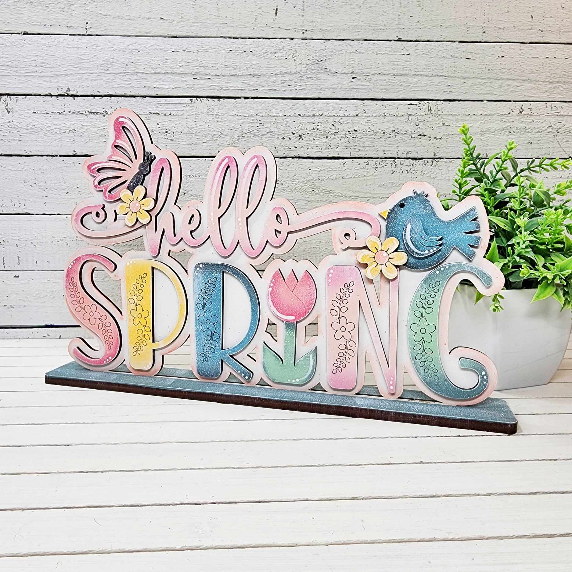 Hello Spring Shelf Sitter- DIY Blank