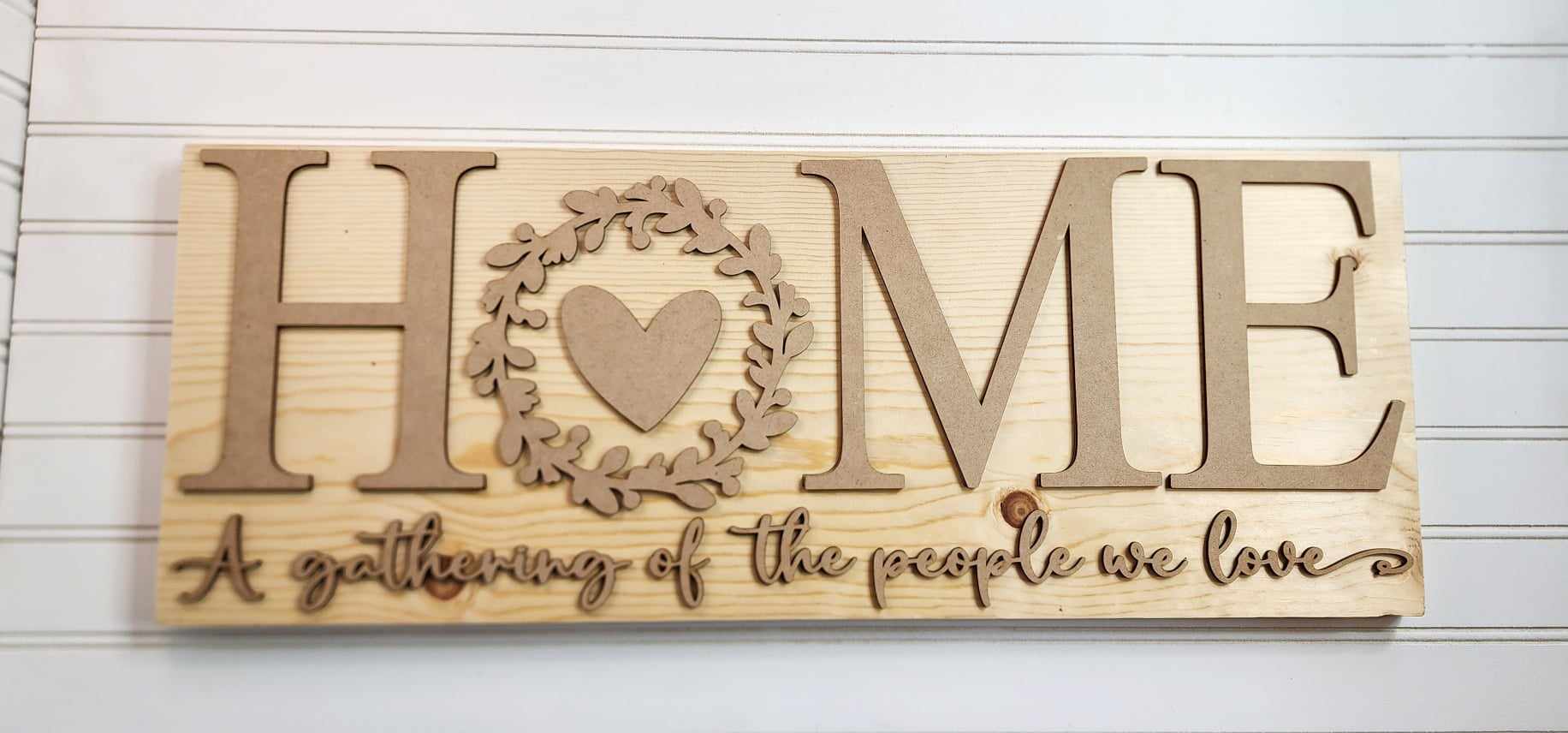 HOME Mantle Sign, Shelf Sitter or Hanger- DIY Blank