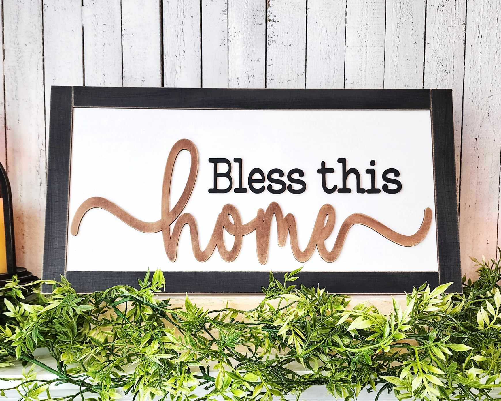 Bless This Home Hanger or Shelf Sitter- DIY Blank