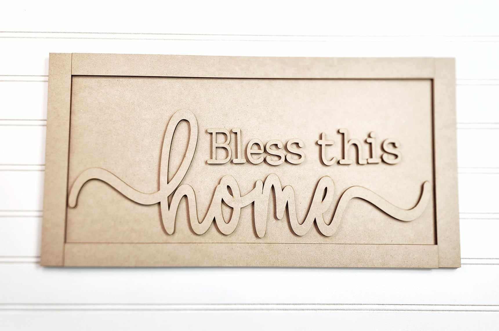 Bless This Home Hanger or Shelf Sitter- DIY Blank
