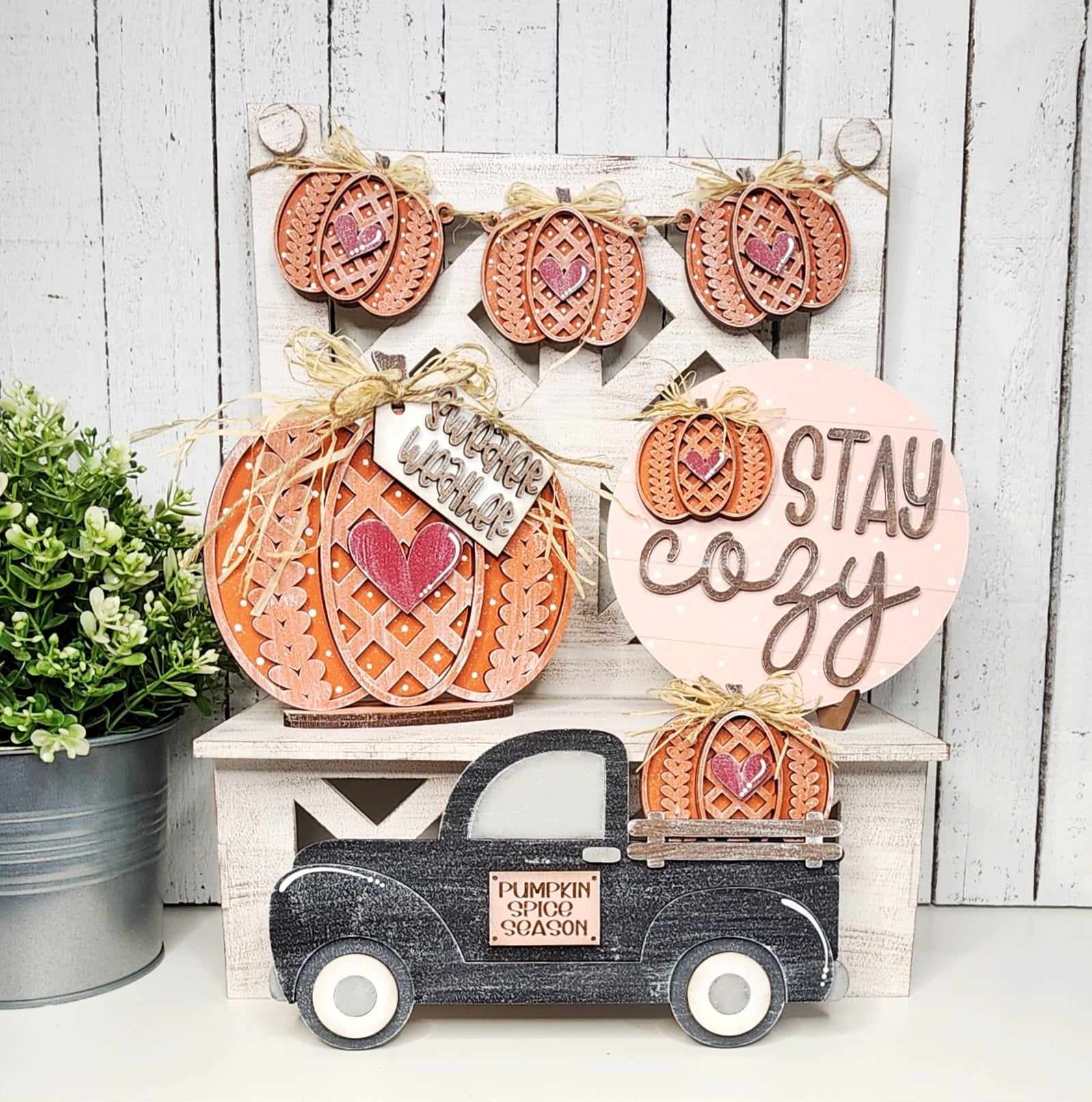 Gingerbread Christmas Decor Set- DIY Blank