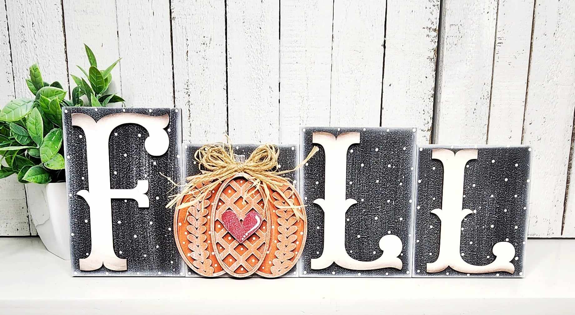 Fall Sweater Weather Word Block