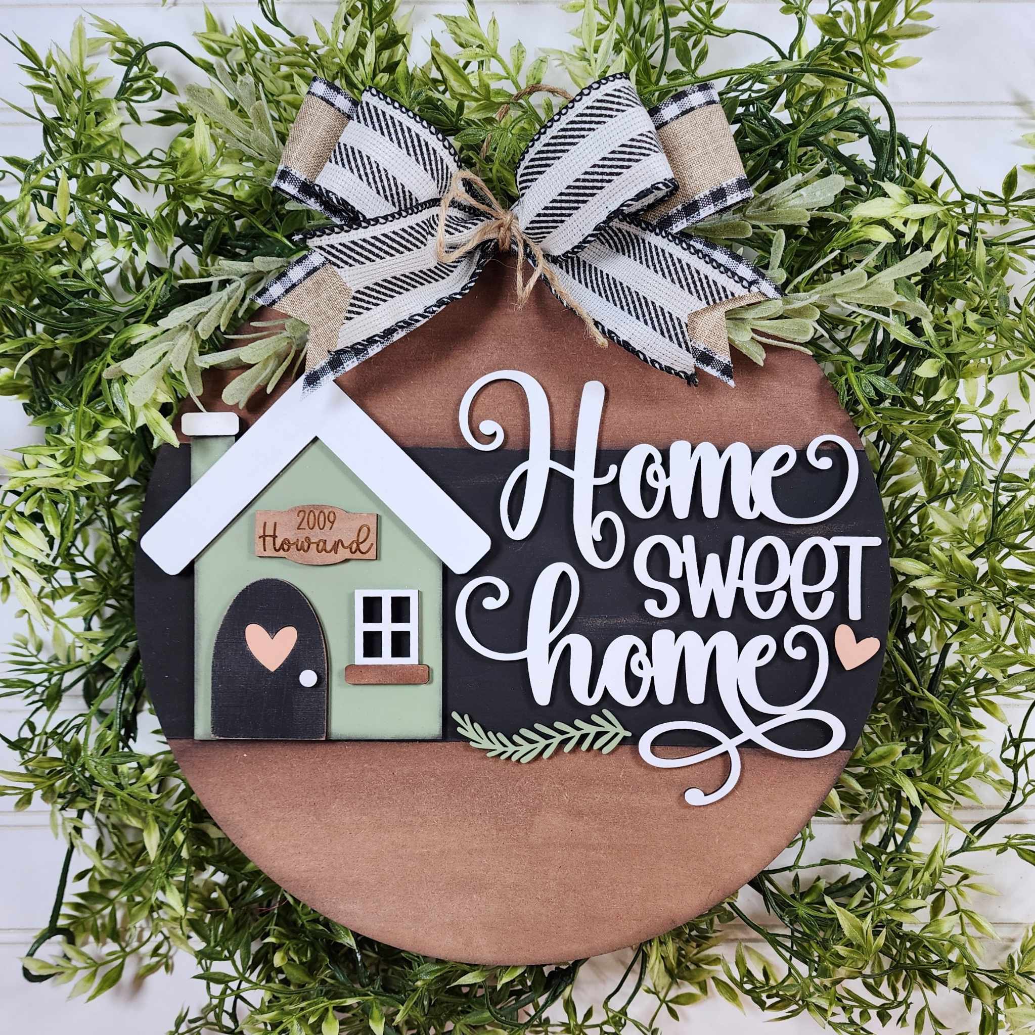 Home Sweet Home Round- DIY Blank