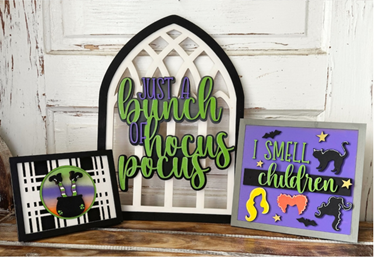 Just a Bunch of Hocus Pocus Mix & Match Mantle Set- Paint Party Kit