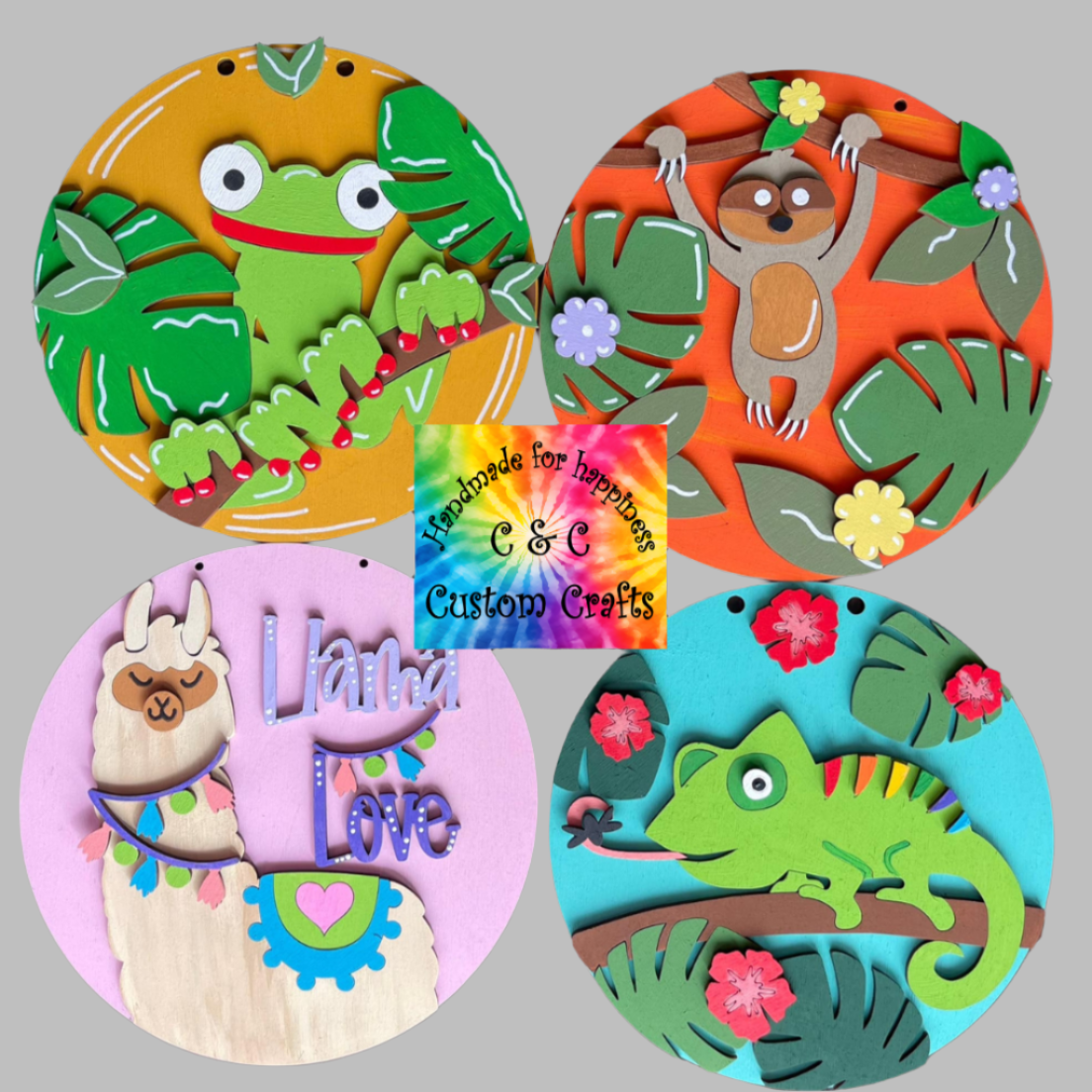 Llama, Frog, Lizard, Sloth- DIY Blank