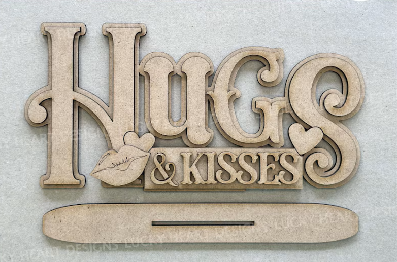 Hugs & Kisses Shelf Sitter