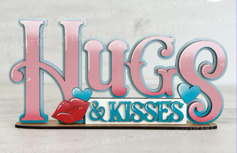 Hugs & Kisses Shelf Sitter