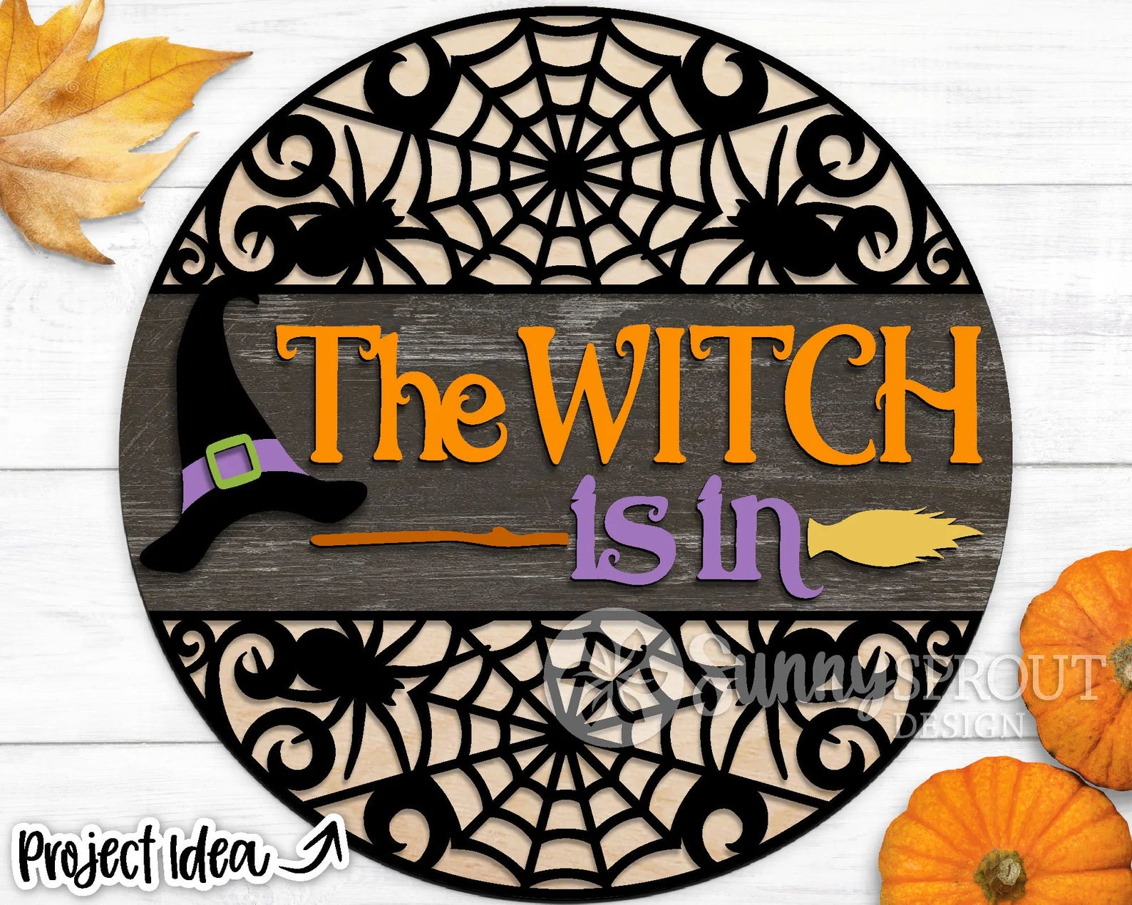 The Witch Is In Round- DIY Blank