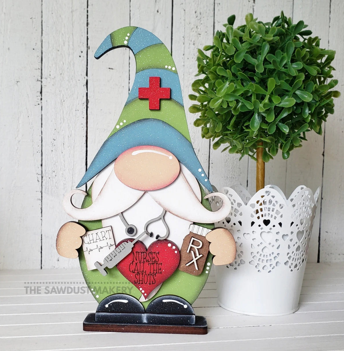 Boy Nurse Gnome - DIY Blank