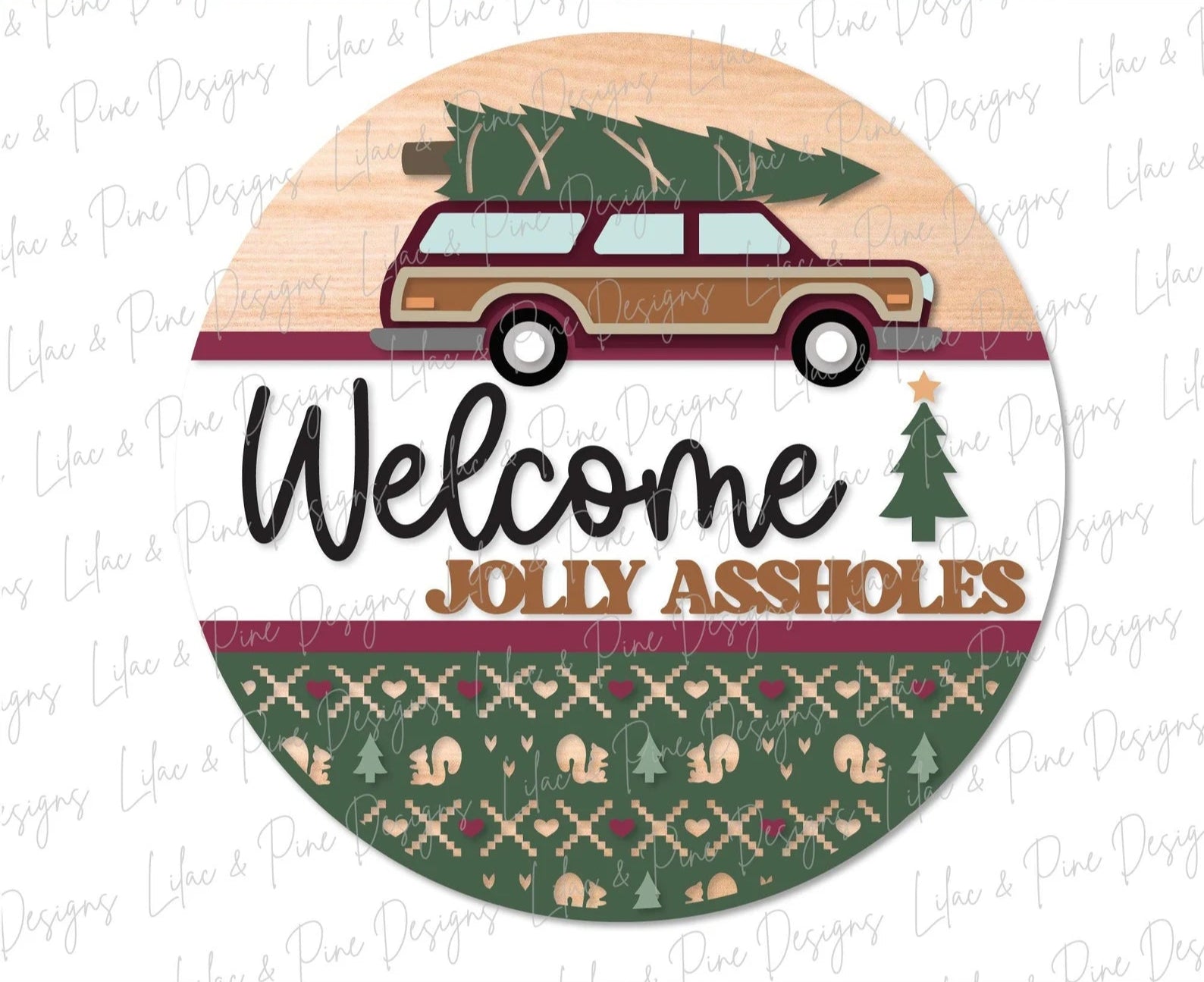 Jolly Assholes Round- DIY Blank