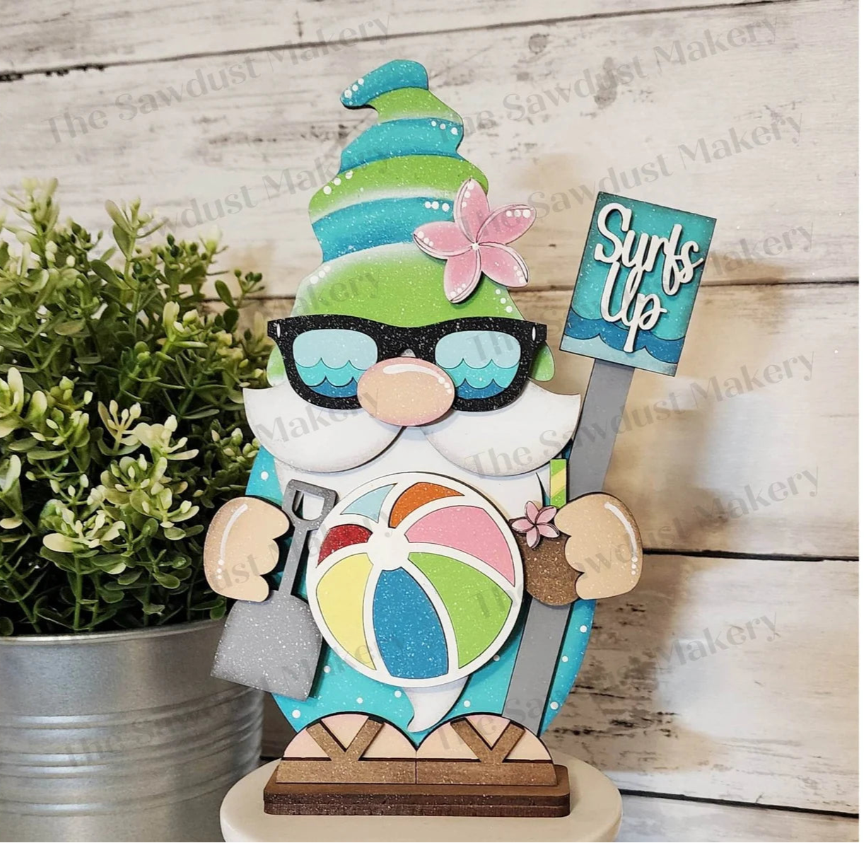 Surfs Up Beach Gnome - DIY Blank