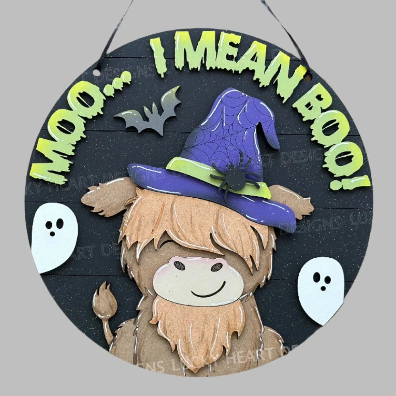 Highland Cow Halloween- DIY Blank