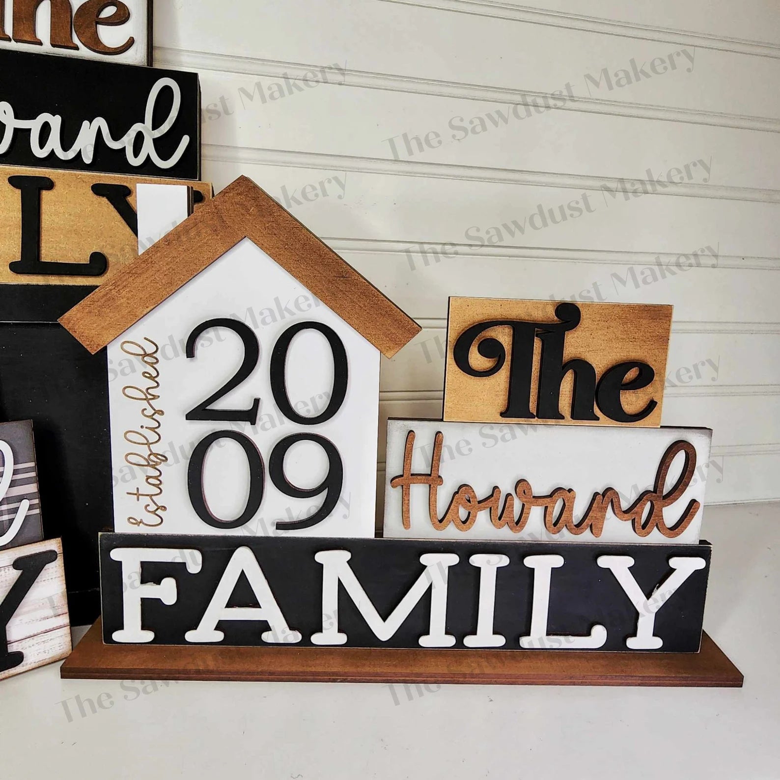 Family House Word Block (CUSTOM)- DIY Blank