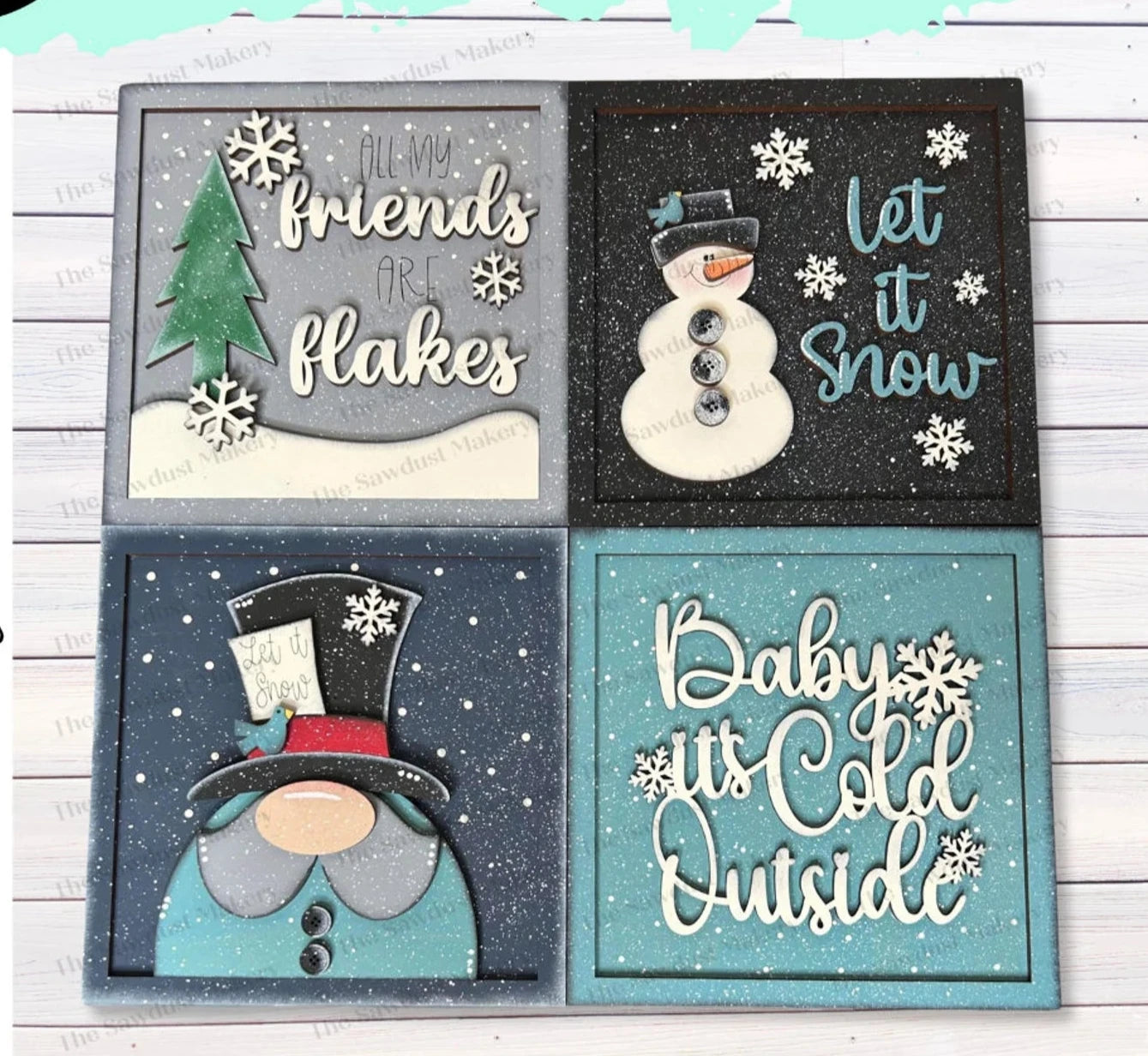 Baby It's Cold Outside Quad Mix & Match Tiles