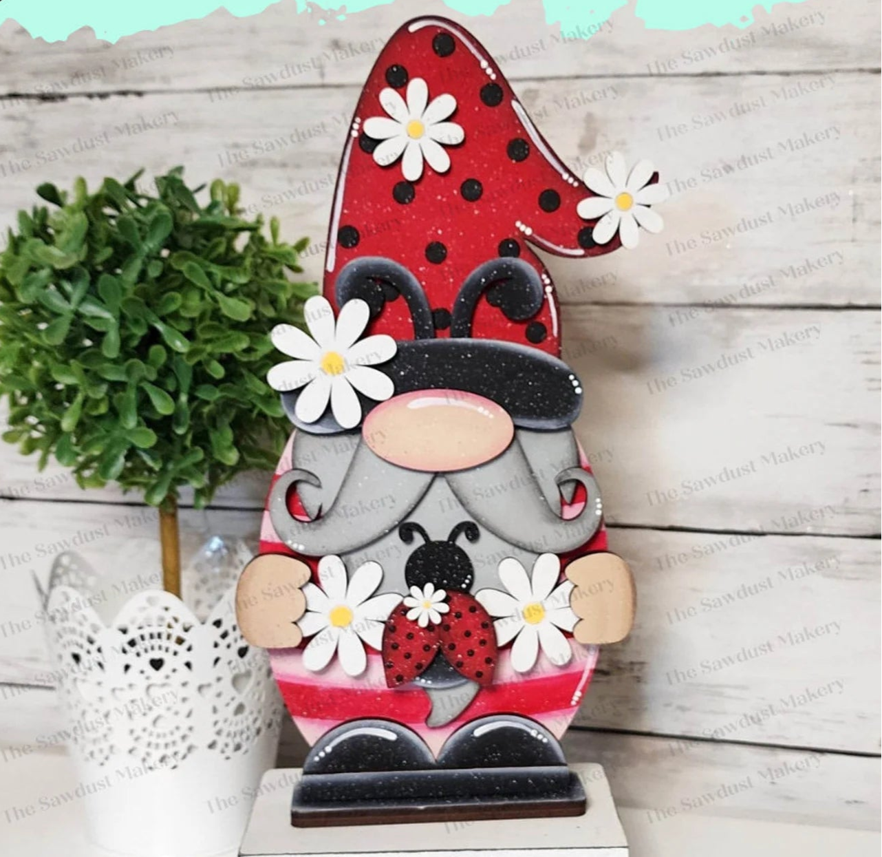 Ladybug Gnome - DIY Blank