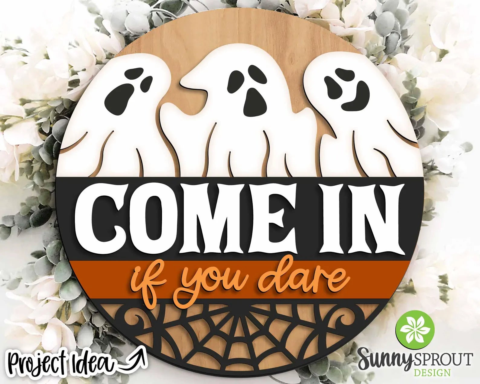 Come In If You Dare Round- DIY Blank