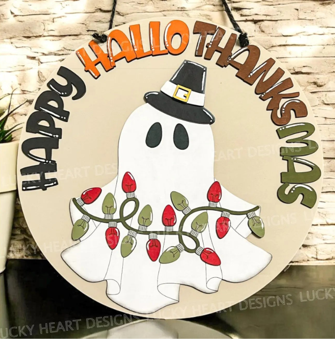 Happy Hallo-Thanks-Mas Round- DIY Blank