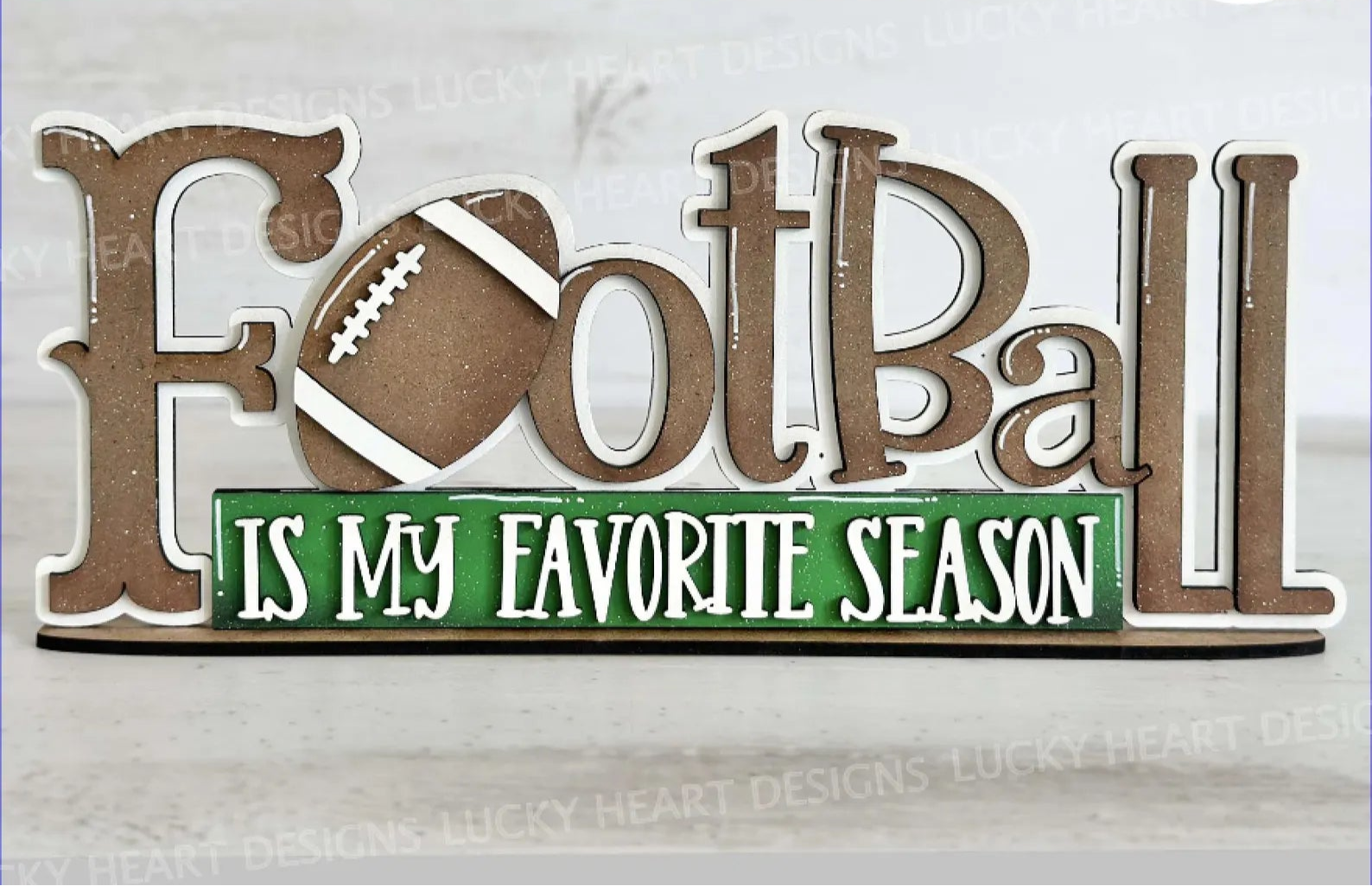 Football is My Favorite Season Shelf Sitter