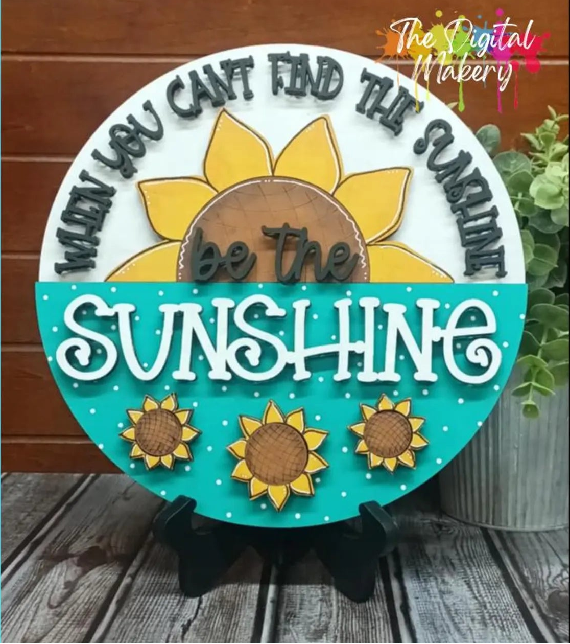 Be The Sunshine Round- DIY Blank