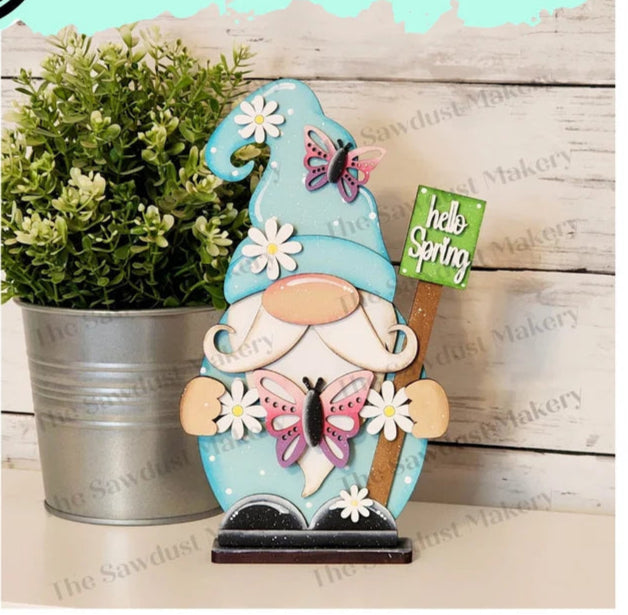 Spring Butterfly Gnome - DIY Blank