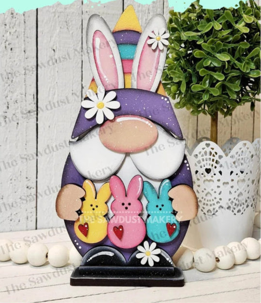 Easter Bunny Peeps Gnome - DIY Blank