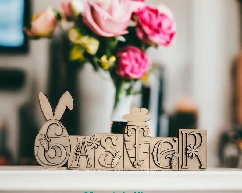Easter Word Block- DIY Blank