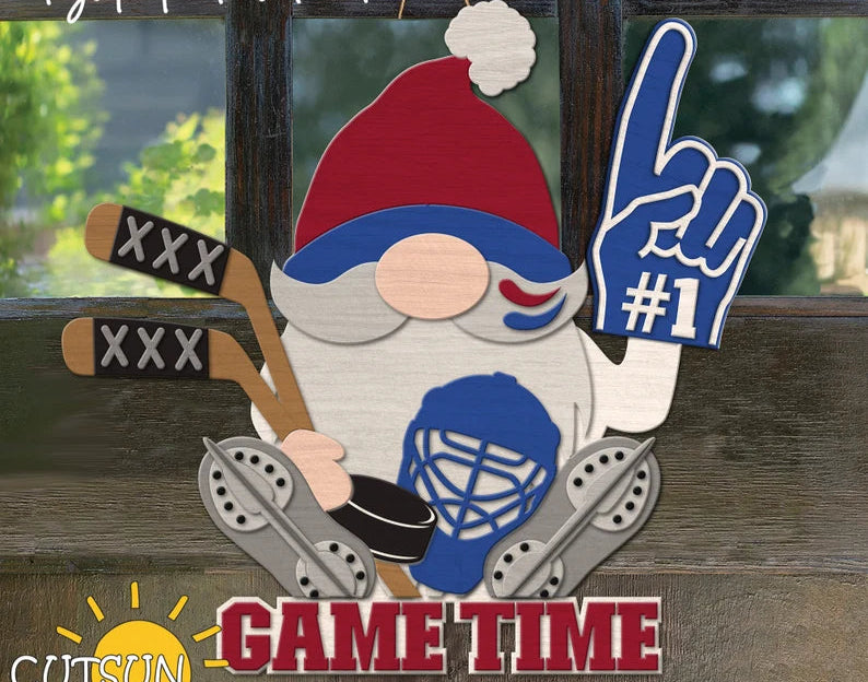 Hockey Gnome Hanger- DIY Blank