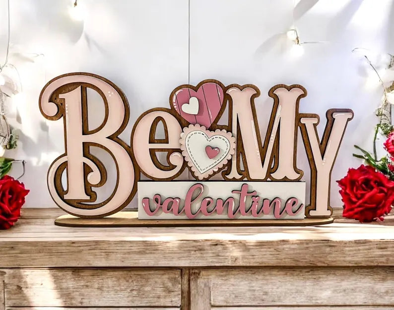 Be My Valentine Shelf Sitter