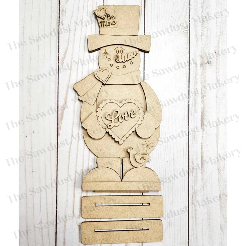 Be Mine Snowman Shelf Sitter