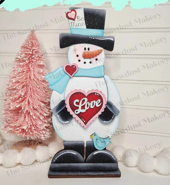 Be Mine Snowman Shelf Sitter