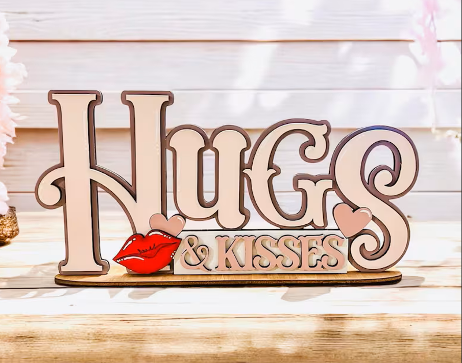 Hugs & Kisses Shelf Sitter