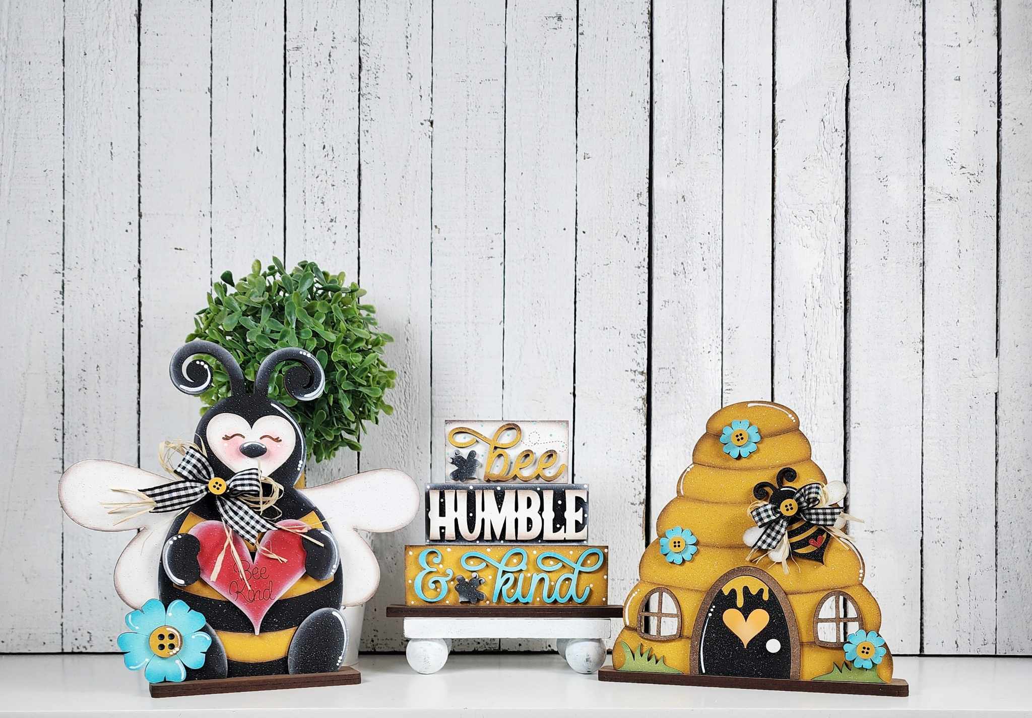 Hello Honey Tiered Tray Decor Set- DIY Blank