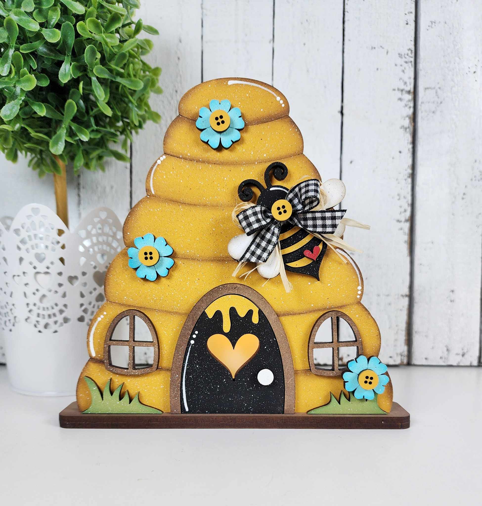 Hello Honey Tiered Tray Decor Set- DIY Blank