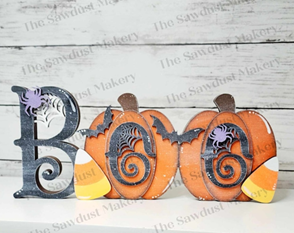Boo Pumpkin Word Block- Paint Party Kit