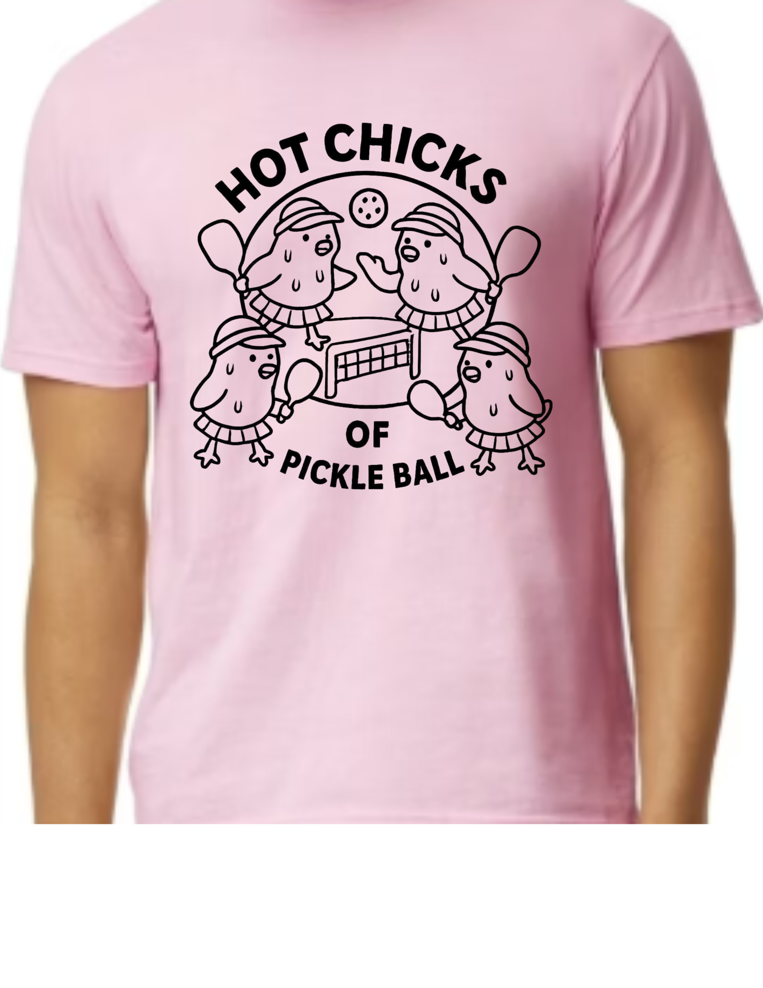 Hot Chicks Team Logo (Black Outline)