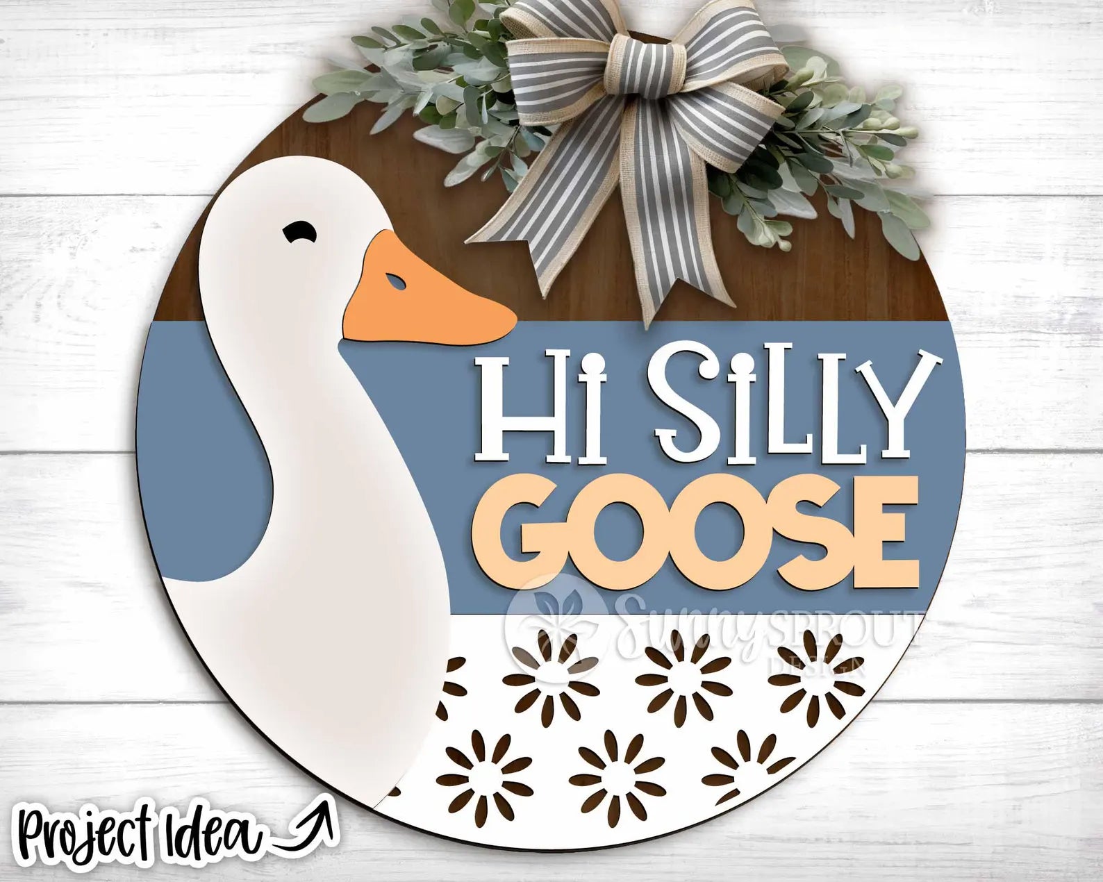 Hi Silly Goose Round - DIY Blank