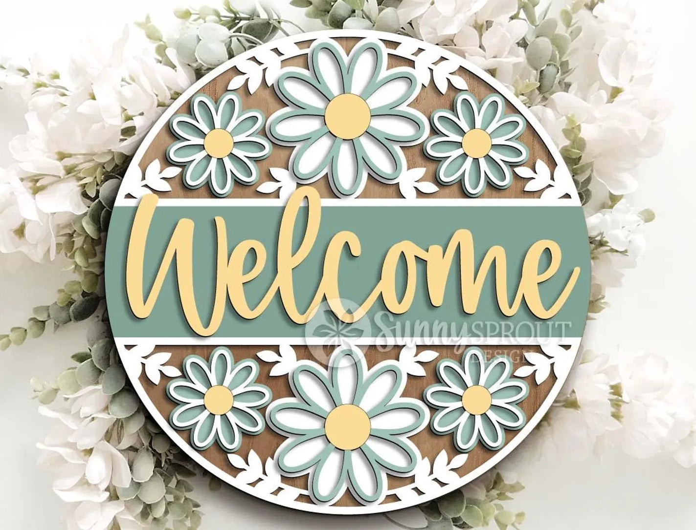 Welcome Daisy Round- DIY Blank