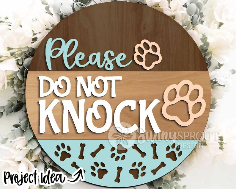 Please Do Not Knock Round- Paint Party Kit